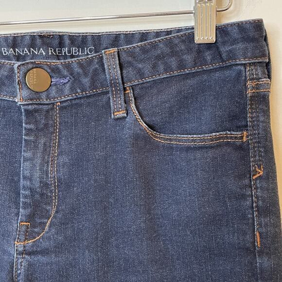 Banana Republic Skinny Jeans Stretch Dark Wash Vacation Casual Date Trip Blue 29 - Picture 1 of 12